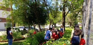 EN RESISTENCIA Jardineritos de la UNNE visitaron IAGRO y aprendieron en la huerta didáctica