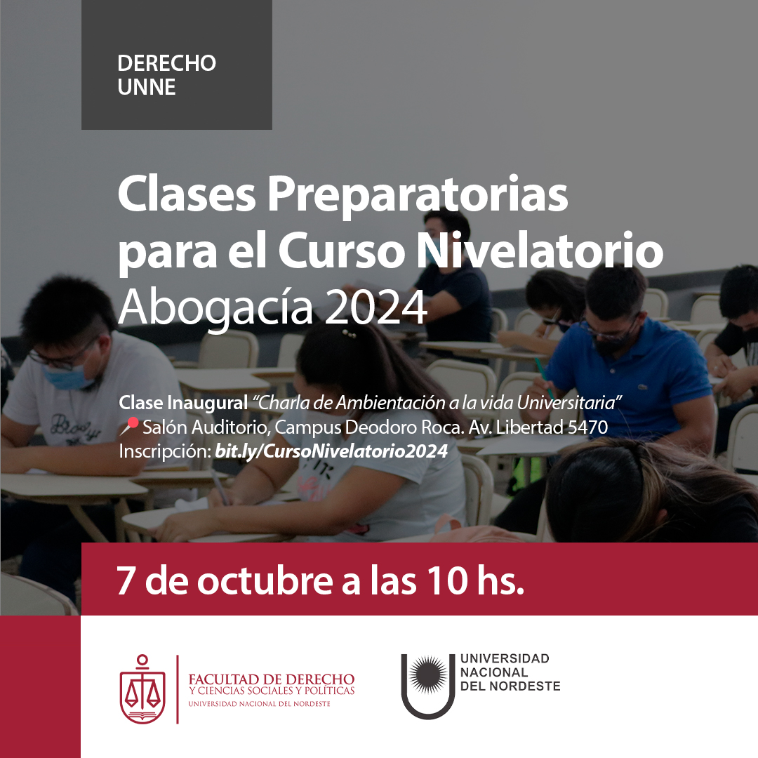 Anuncian la clase inaugural para aspirantes a la carrera de Abogacía