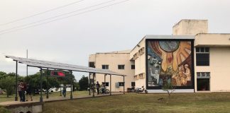 ENERGIAS RENOVABLES Destacan rendimiento de pérgola solar fotovoltaica instalada con fines demostrativos La pérgola solar fotovoltaica se encuentra en el Campus Deodoro Roca.
