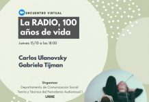 Ciclo de Charlas Virtuales Carlos Ulanovsky y Gabriela Tijman repasarán 100 años de radio Charlas virtuales, 100 años de Radio