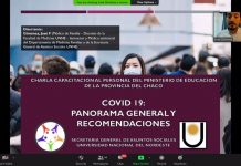 Covid-19: la UNNE capacita vía online a personal del Min. de Educación de Chaco sobre protocolos para el regreso laboral presencial