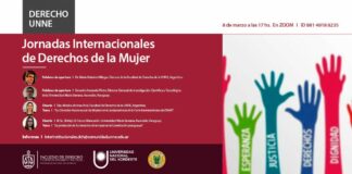 Jornadas Internacionales Abordaje de los Derechos de la Mujer en Argentina y Paraguay Flayer del evento