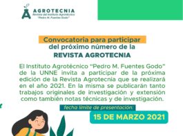 El Instituto Agrotécnico invita a participar del próximo número de la Revista Agrotecnia