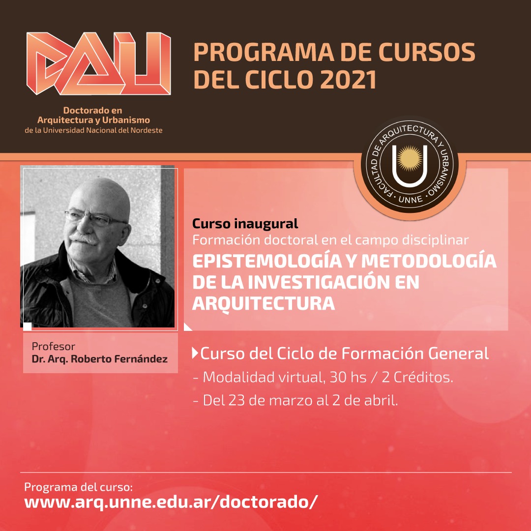 Doctorado de la Universidad Nacional del Nordeste en Arquitectura y Urbanismo