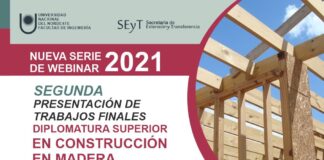 Será el día 21 de abril, a las 18, por Zoom Segunda presentación de Trabajos Finales de la Diplomatura en Construcción en Madera Segunda Presentación Trabajo Finales Construcción en Madera