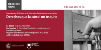 EXTENSIÓN UNIVERSITARIA Incentivan a la autogestión de los Derechos en penales de Corrientes