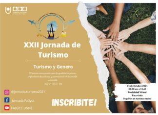 IGUALDAD DE GÉNERO, POBREZA Y DESARROLLO SOSTENIBLE Turismo y Género serán las temáticas convocantes de la XXII Jornada virtual de Turismo