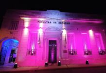 PREVENCIÓN Postales en rosa del Edificio Histórico para crear conciencia sobre el Cáncer de Mamas