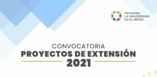 CONVOCATORIA 2021 «La Universidad en el Medio»: en la convocatoria 2021, se alienta a presentar proyectos que aporten a contrarrestar los efectos negativos de la pandemia Los proyectos podrán ser presentados por grupos de todas las Facultades e Institutos de la UNNE hasta el 29 de octubre inclusive.
