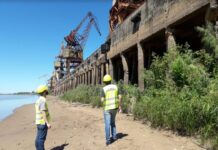 Flamantes ingenieros proponen plan de rehabilitación del principal muelle del puerto de Barranqueras