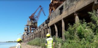 Flamantes ingenieros proponen plan de rehabilitación del principal muelle del puerto de Barranqueras