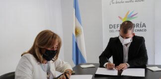 CONVENIO DE COOPERACIÓN La UNNE y la Defensoría del Pueblo del Chaco trabajarán en conjunto por los derechos de personas con discapacidad La rectora de la Universidad Nacional del Nordeste, Delfina Veiravé y el Defensor del Pueblo del Chaco, Bernardo Voloj firmaron un convenio de cooperación entre las instituciones, para trabajar en conjunto en proyectos de investigación, extensión, transferencia tecnológica, actividades de voluntariado y de gestión.