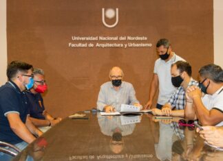 EXTENSIÓN Y TRANSFERENCIA Estudiantes de Diseño Gráfico aportan a la mejora de identidad visual y comunicación de clubes deportivos de Chaco y Corrientes La firma de convenio con los clubes de Chaco y Corrientes se realizó días atrás en el salón del Consejo Directivo de la Facultad de Arquitectura de la UNNE.