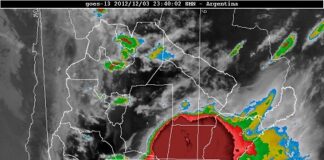 Ciencia y Tecnología Seleccionan a investigadores de la UNNE para diseñar un Sistema de Predicción y Alerta Meteorológico Imagen satelital marcando el avance de una tormenta