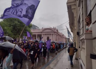 EN EL DÍA INTERNACIONAL DE LA MUJER Veiravé: “A las mujeres nos exigen muchas más credenciales que a los varones” La Rectora de la UNNE, Delfina Veiravé saluda y aplaude la marcha del #8M, en el Día Internacional de la Mujer.