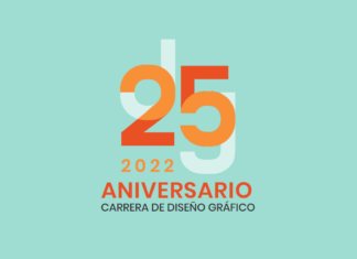 DESDE EL 24 AL 28 DE OCTUBRE Diseño Gráfico cumple 25 años y celebra con una semana de variadas actividades El diseño de la marca e identidad visual del aniversario fue hecho por estudiantes, ganadores del concurso.