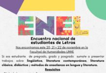 Humanidades será sede del Encuentro Nacional de Estudiantes de Letras
