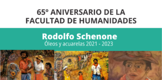 EXPOSICIÓN DE ARTE Se inaugura una muestra de Rodolfo Schenone por los 65 años de la Facultad de Humanidades