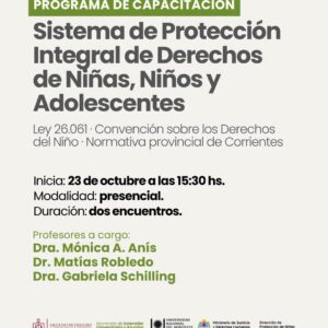 Capacitación gratuita sobre los derechos de niñas, niños y adolescentes para estudiantes y graduados