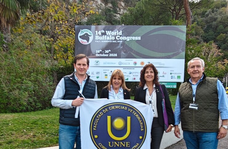 Activa presencia de la UNNE en el 14º Congreso Mundial del Búfalo en Italia