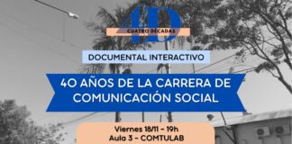 ESTE VIERNES 18 DE NOVIEMBRE Estrenarán un documental web sobre la historia de la carrera de Comunicación Social