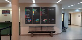 EXTENSIÓN UNNE Estudiantes de Diseño Gráfico realizaron diagnóstico y propuestas de rediseño de la señalética del Instituto de Cardiología de Corrientes Parte de la propuesta de rediseño de señalética del Instituto de Cardiología de Corrientes, presentada a las autoridades del centro de salud durante la firma del acuerdo.