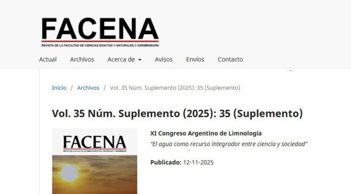 Revista FaCENA se destaca en sistemas internacionales y nacionales de medición de la calidad de sus artículos
