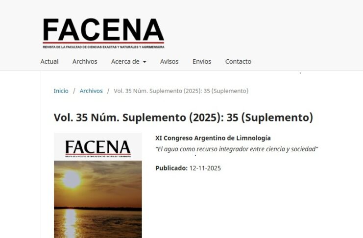 Revista FaCENA se destaca en sistemas internacionales y nacionales de medición de la calidad de sus artículos