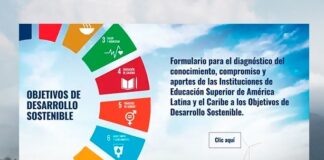 JUNTO A OTRAS UNIVERSIDADES DE AMÉRICA LATINA Y EL CARIBE La UNNE trabajará en un diagnóstico interno sobre conocimiento, compromiso y aportes al cumplimiento de los ODS Este formulario fue diseñado para ser respondido en línea: https://oses-alc.net/compromiso-con-la-agenda-2030/.