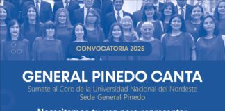 CONVOCATORIA 2025 General Pinedo Canta: una propuesta para reactivar el Coro de la UNNE en el interior chaqueño