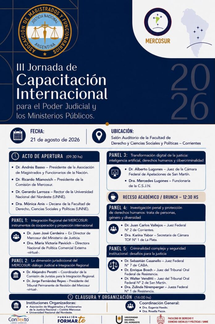 III Jornada de Capacitación Internacional para el Poder Judicial y los Ministerios Públicos