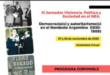 Se realiza la tercera edición de las Jornadas “Violencia, Política y Sociedad en el NEA”