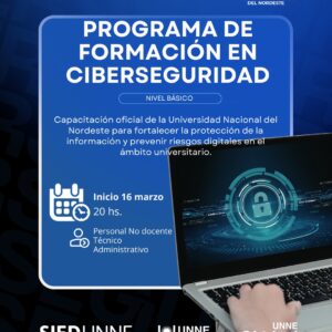 Curso de Ciberseguridad para trabajadores de la UNNE