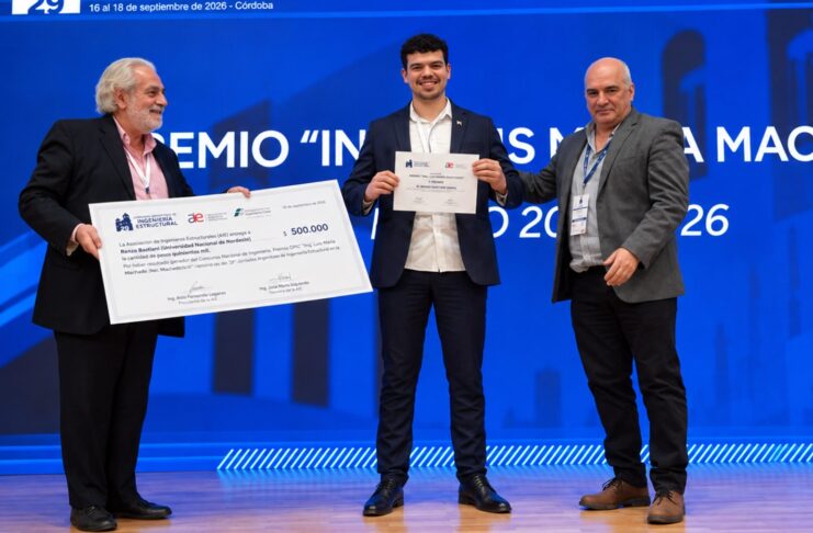 Un ingeniero de la UNNE ganó el premio bienal “Ing. Luis María Machado” por un innovador desarrollo estructural