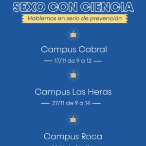 “Sexo con Ciencia”, jornadas de prevención de ITS