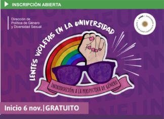 DESDE EL 6 DE NOVIEMBRE “Lentes Violetas en la Universidad”, cuarta edición del curso de introducción a la perspectiva de género en la UNNE