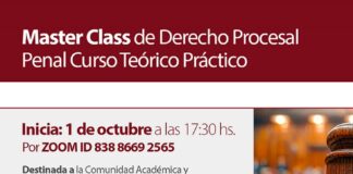 Curso Teórico Práctico Master Class de Derecho Procesal Penal