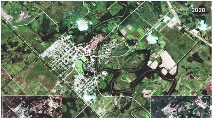 CIENCIA UNNE Puerto Tirol: una investigación expone los riesgos de un crecimiento urbano sin control La investigación utilizó imágenes satelitales de Google Earth para delimitar el área de estudio y observar la expansión urbana de Puerto Tirol.