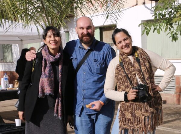 El equipo audiovisual de la Coordinación Gral. de Comunicación Institucional de la UNNE está integrado por (de derecha a izquierda): Cynthia Jara, Diego Petruszynski y Natacha Espinoza.