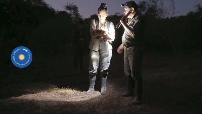Mediante un acuerdo con un establecimiento privado, estudian la fauna del Chaco húmedo