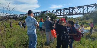 Estuvo coordinado por el Centro de Geociencias Aplicadas La UNNE realizó una Jornada de trabajo de campo en el Puente de Riachuelo