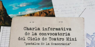 DEL CENTRO CULTURAL UNIVERSITARIO Charla informativa de la convocatoria del Ciclo de Teatro Mini: Postales de la democracia