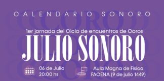 ORGANIZADO POR EL CCU 1er Jornada del Ciclo de Encuentros de Coros