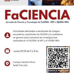 FaCIENCIA 2025: la feria científica de FaCENA se realiza este 9 de octubre