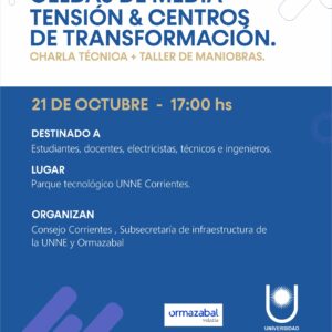 Charla técnica sobre Celdas de Media Tensión y Centros de Transformación en el Parque Tecnológico UNNE
