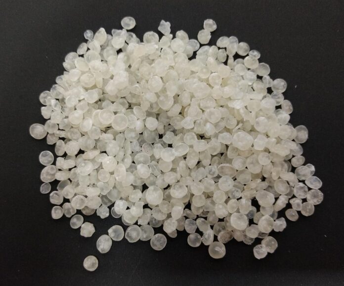 Pellets biodegradables de almidón de mandioca Fotos: gentileza investigadora. Foto: Conicet.