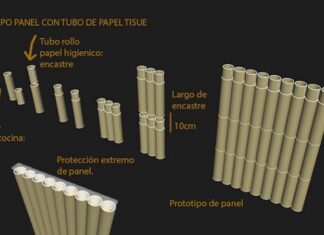 Ciencia y Tecnología Utilizando tubos de cartón diseña un panel que mejora eficiencia térmica en construcciones