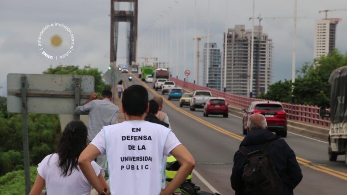 Marcha Federal Universitaria en el Nordeste